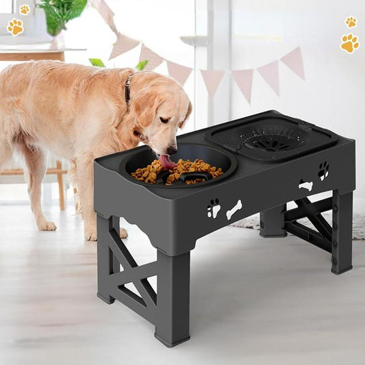 Adjustable Pet Feeding Bowl, 1 Set Ultrasonic Seal Pet Feeder with Anti-Slip Design, Pet Feeding Supplies for Small & Medium & Large Dogs & Cats, Pet Supplies, Dog Accessories, Dog Stuff
